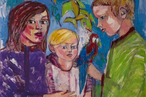 Gemälde der Ausstellung Unterwegs von Susanne Feldt