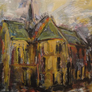 Gemälde Dom in Ribe Dänemark von Hartwig K. Neuwald