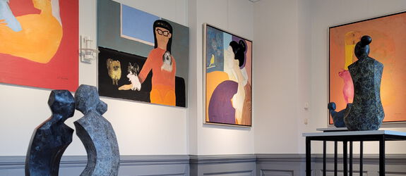 Gemälde und Skulpturen der Ausstellung My Way