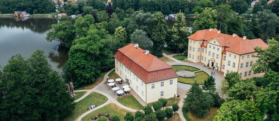 Luftbild vom 3 Königinnen Palais