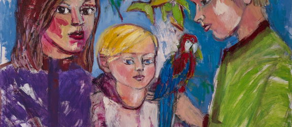 Gemälde der Ausstellung Unterwegs von Susanne Feldt